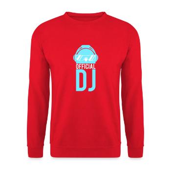 Penguin Official DJ Bird Party Club Music Celebrations - Unisex Sweatshirt - red - Front - Alina (178cm) & Michal (187cm)