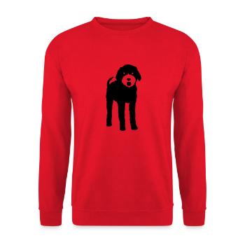 doodle - Unisex Pullover - Rot - Vorne - Alina (178cm) & Michal (187cm)