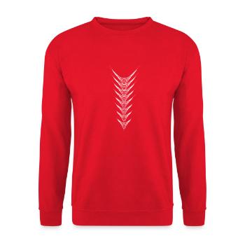 Cyber - Unisex Pullover - Rot - Vorne - Alina (178cm) & Michal (187cm)