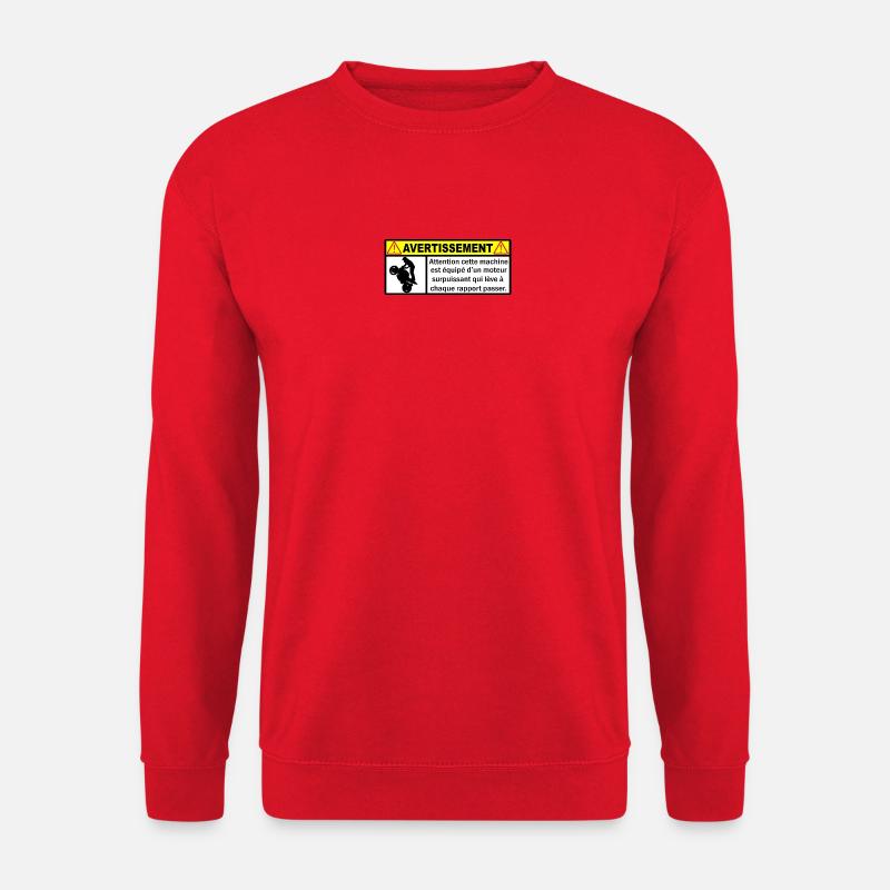 Warnung - Unisex Pullover - Rot