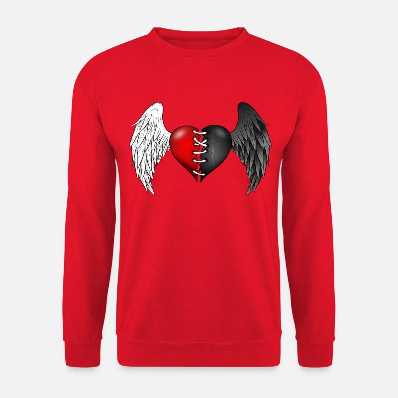 Half-angel half-demon - Unisex Sweatshirt - red