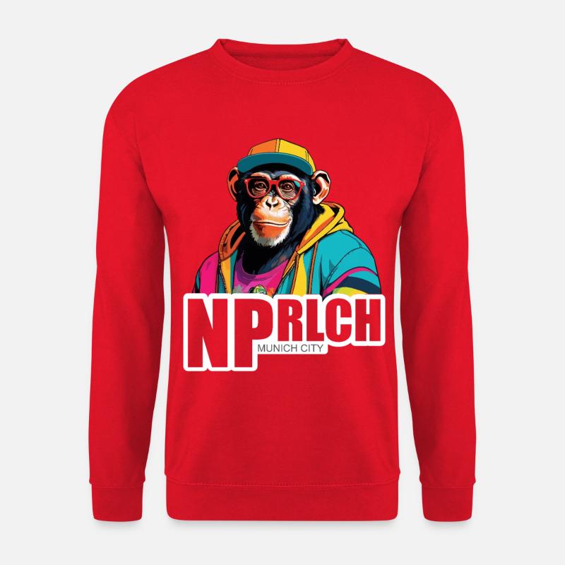 München Neuperlach - ganz gechilled anders! - Unisex Pullover - Rot