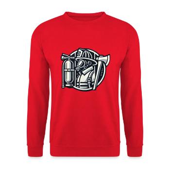 Fire brigade - Unisex Sweatshirt - red - Front - Alina (178cm) & Michal (187cm)