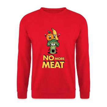 Vegetarian - Unisex Sweatshirt - red - Front - Alina (178cm) & Michal (187cm)