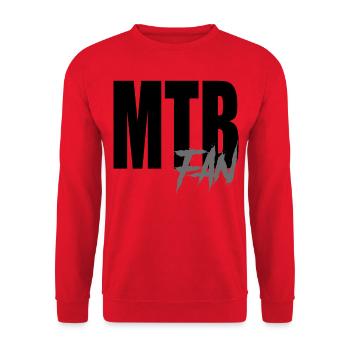 MTB fan - Unisex Sweatshirt - red - Front - Alina (178cm) & Michal (187cm)