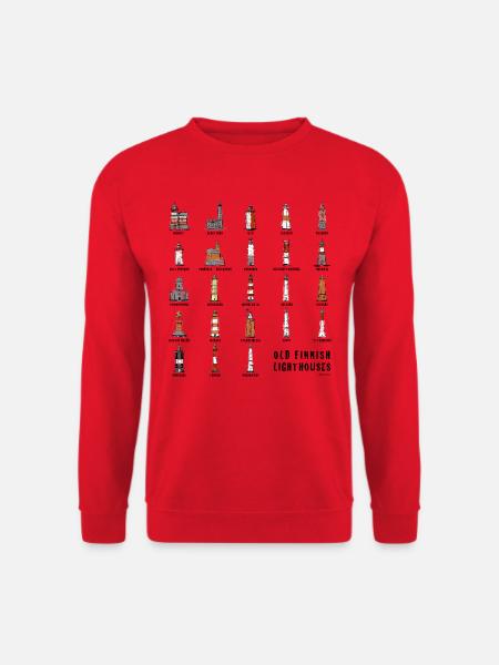 FINNISH LIGHTHOUSE Hemden, Textilien und Geschenkartikel - Unisex Pullover - Rot