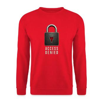 Wear your thoughts - Unisex Sweatshirt - red - Front - Alina (178cm) & Michal (187cm)
