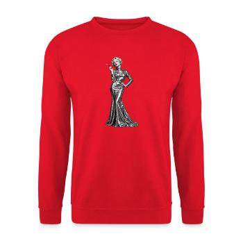 MESMERISIEREN - Unisex Pullover - Rot - Vorne - Alina (178cm) & Michal (187cm)