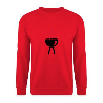 BBQ - Sweat-shirt Unisexe - rouge - Devant - Alina (178cm) & Michal (187cm)