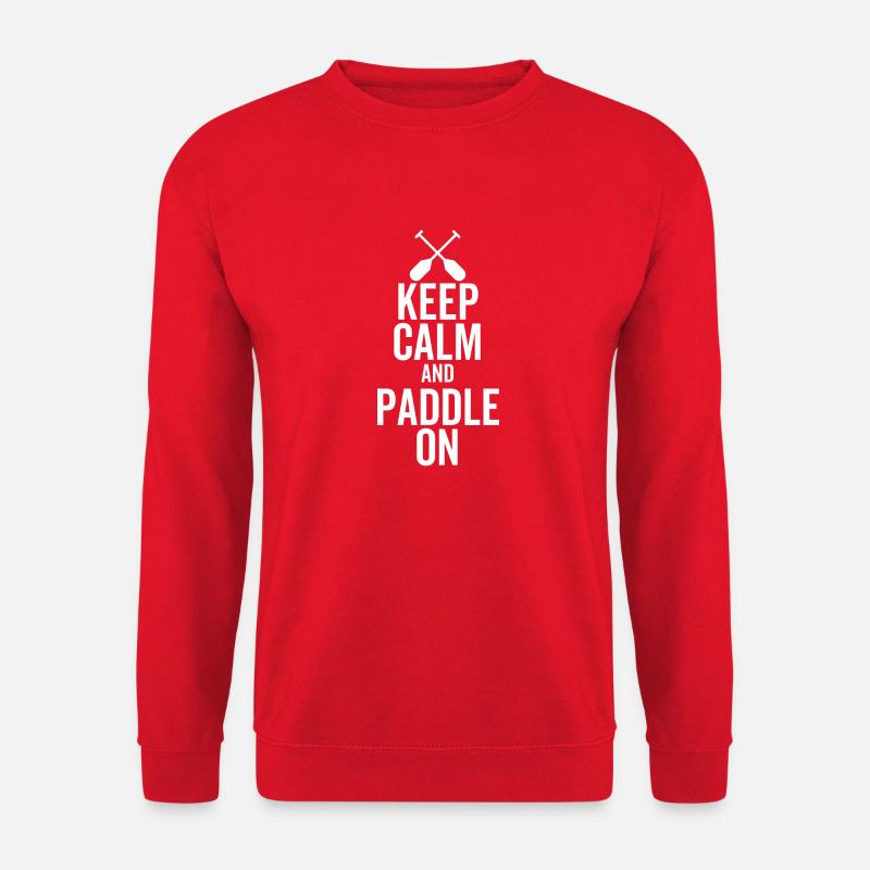 Keep Calm And Paddle On - Unisex Sweatshirt - red