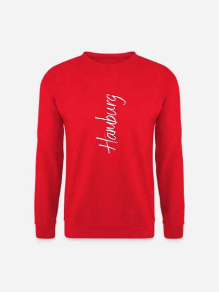Hamburg Schwarz - Unisex Pullover - Rot