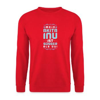 Dicton de chien Akita Inu - Sweat-shirt Unisexe - rouge - Devant - Alina (178cm) & Michal (187cm)