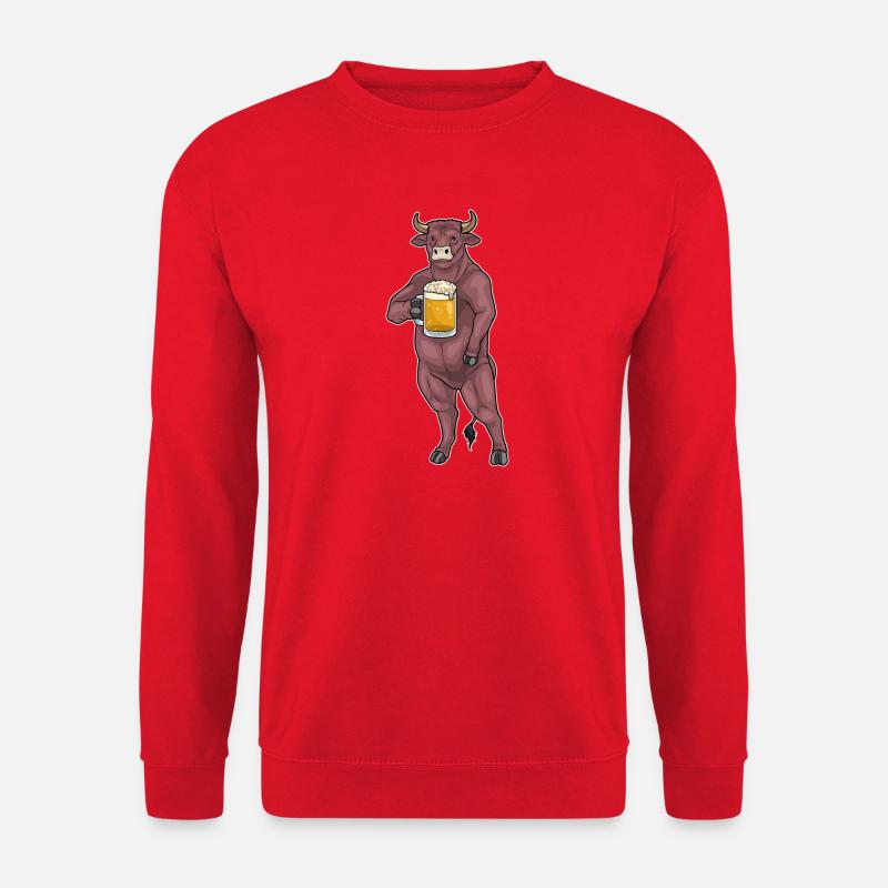 Stier Bier - Unisex Pullover - Rot