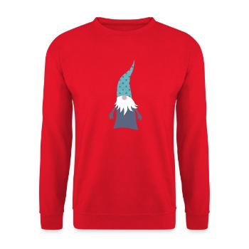 Gnome Dots Points Woodland Gnome Nursery de Noël - Sweat-shirt Unisexe - rouge - Devant - Alina (178cm) & Michal (187cm)