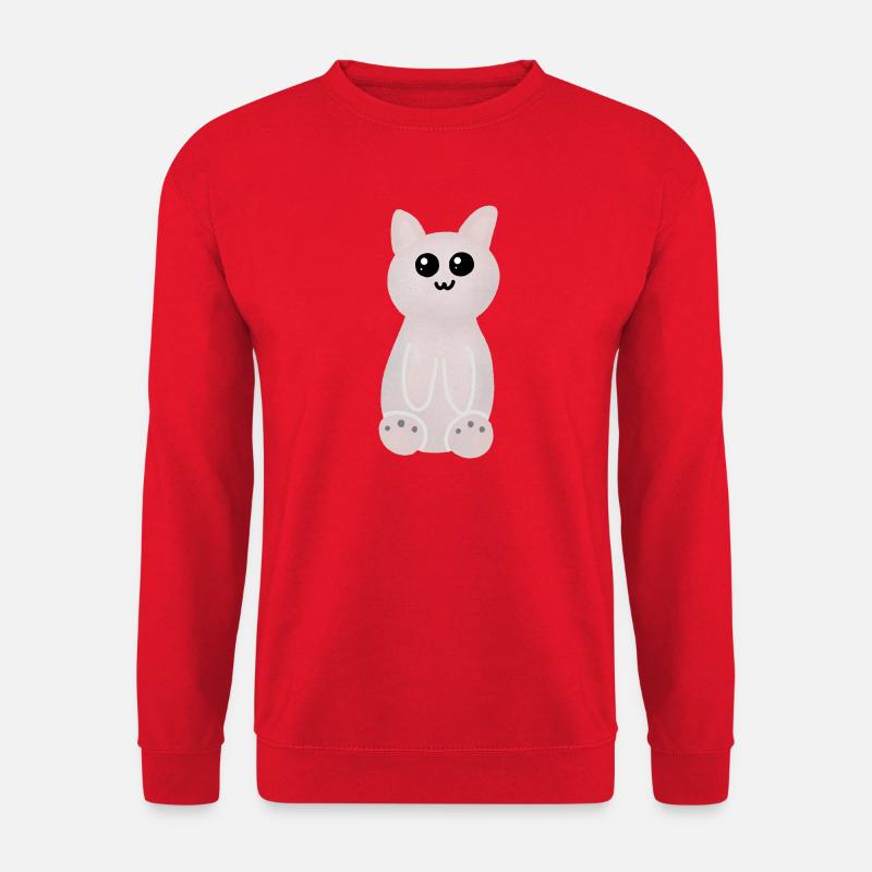 Rosa Kätzchen Kawaii - Unisex Pullover - Rot