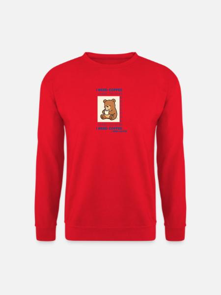 Kuschelbär Kaffeezauber - Unisex Pullover - Rot