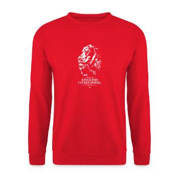 Cocker anglais Épagneul Maman Chien Chien Wilsigns - Sweat-shirt Unisexe - rouge - Devant - Alina (178cm) & Michal (187cm)