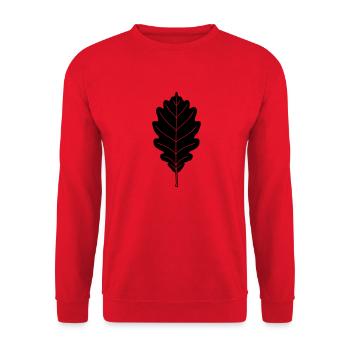 Oak Leaf - Unisex Sweatshirt - red - Front - Alina (178cm) & Michal (187cm)