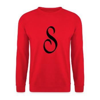 S - Unisex Sweatshirt - red - Front - Alina (178cm) & Michal (187cm)