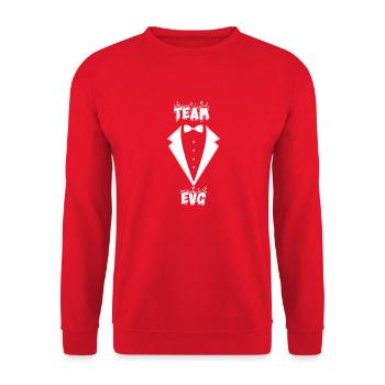 TEAM EVG - Sweat-shirt Unisexe - rouge - Devant - Alina (178cm) & Michal (187cm)