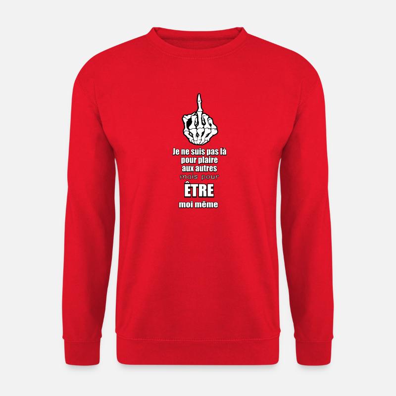 Mittelfinger (ich bin ich selbst) - Unisex Pullover - Rot