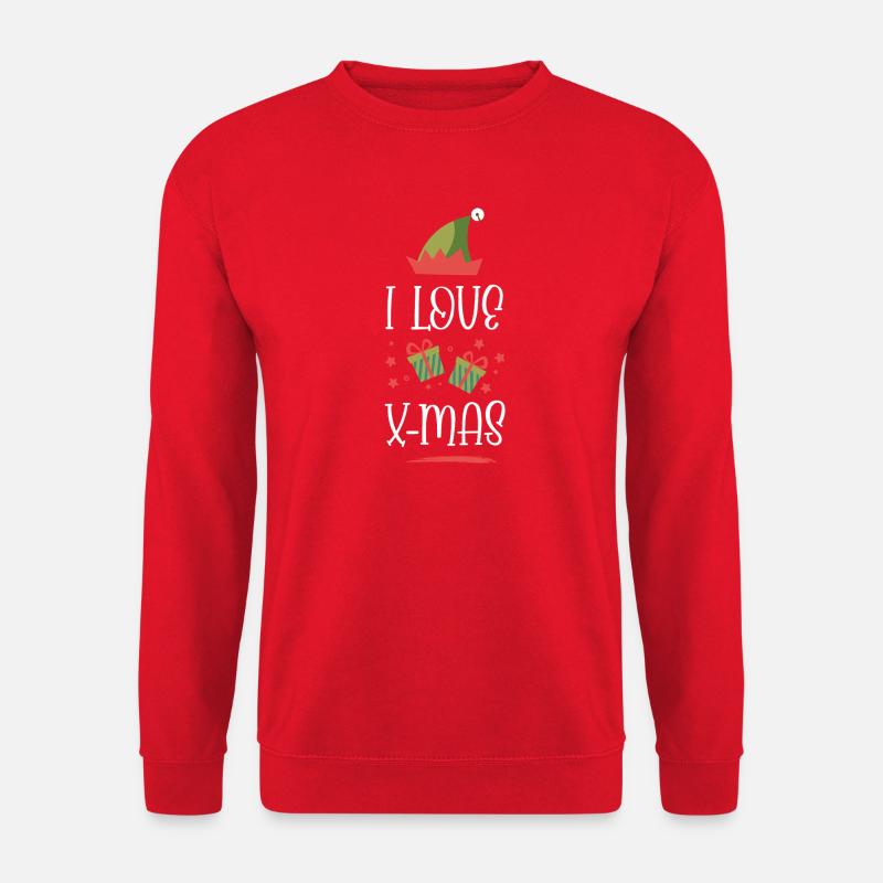 Ich Liebe Xmas Weihnachten - Unisex Pullover - Rot
