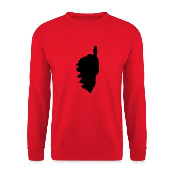 Corse carte - Sweat-shirt Unisexe - rouge - Devant - Alina (178cm) & Michal (187cm)
