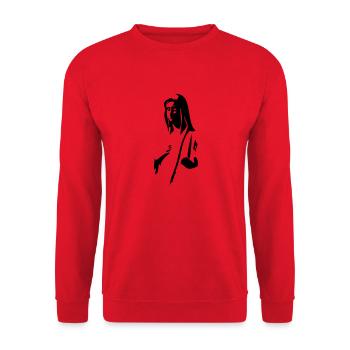 Virgin Mary - Unisex Sweatshirt - red - Front - Alina (178cm) & Michal (187cm)