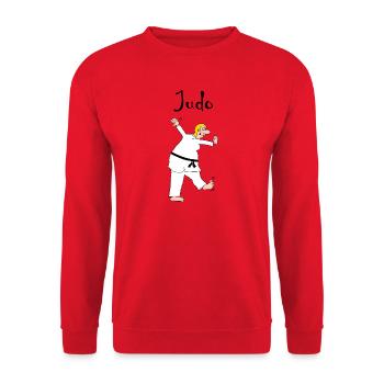 Judo - judo - Sweat-shirt Unisexe - rouge - Devant - Alina (178cm) & Michal (187cm)