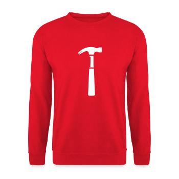 hammer - Unisex Sweatshirt - red - Front - Alina (178cm) & Michal (187cm)