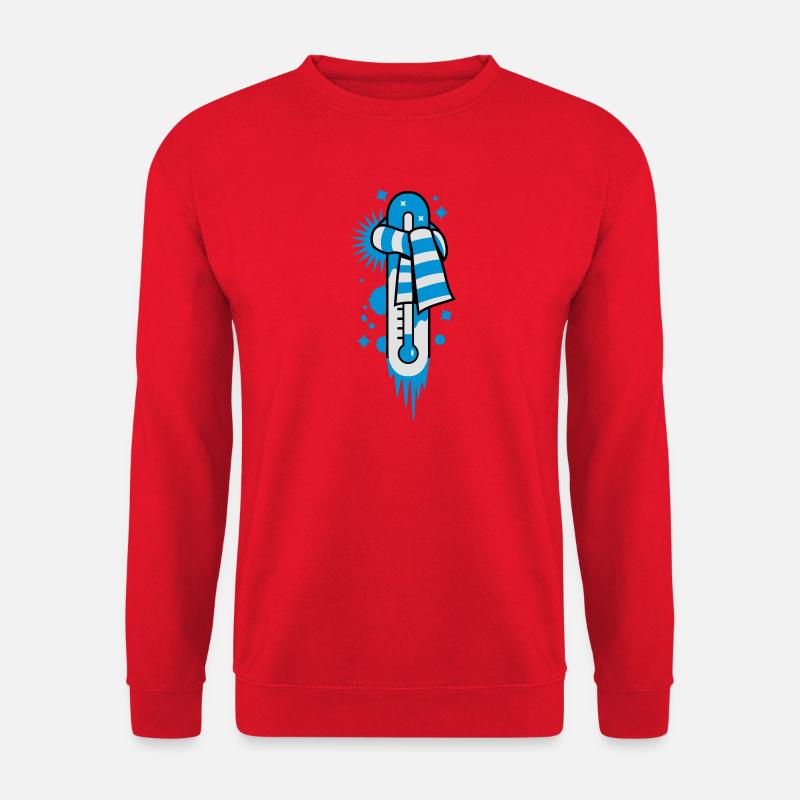 Thermometer Gefrierpunkt - Unisex Pullover - Rot