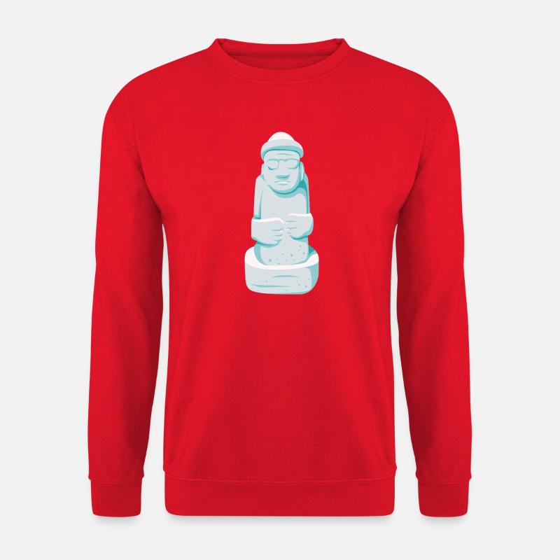 Dol Hareubang – Jeju Steinwächter - Unisex Pullover - Rot