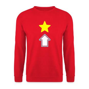 Star Arrow Comic Icon - Unisex Sweatshirt - red - Front - Alina (178cm) & Michal (187cm)
