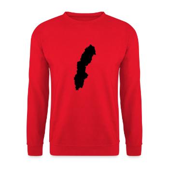 sweden map - Sweat-shirt Unisexe - rouge - Devant - Alina (178cm) & Michal (187cm)