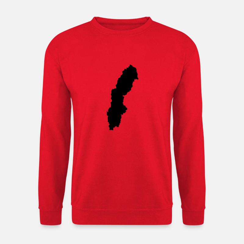 sweden map - Unisex Pullover - Rot