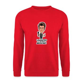 STAND UP COMEDIANS - Unisex Sweatshirt - red - Front - Alina (178cm) & Michal (187cm)