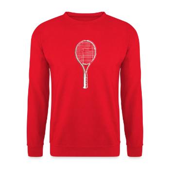 Raquette de tennis Classic - Sweat-shirt Unisexe - rouge - Devant - Alina (178cm) & Michal (187cm)
