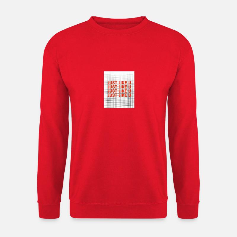 JUSTLIKEU - Unisex Sweatshirt - red