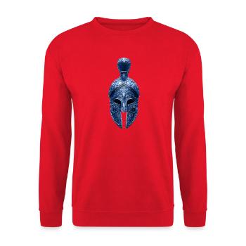 Casque Spartan Warrior - Sweat-shirt Unisexe - rouge - Devant - Alina (178cm) & Michal (187cm)