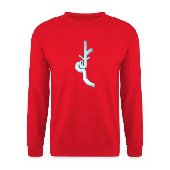 Don Giordano dans le ciel - Sweat-shirt Unisexe - rouge - Devant - Alina (178cm) & Michal (187cm)