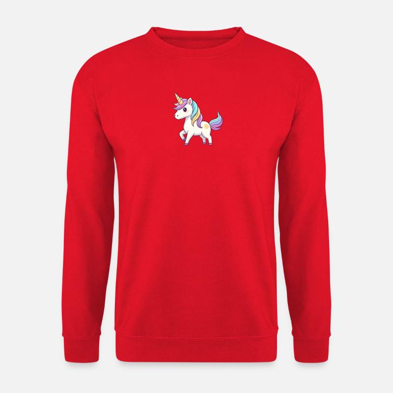Einhorn-Regenbogen-Traum - Unisex Pullover - Rot