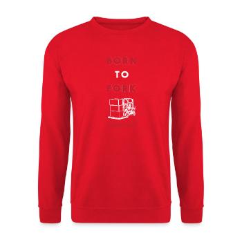 Gabelstaplerfahrer - Unisex Pullover - Rot - Vorne - Alina (178cm) & Michal (187cm)