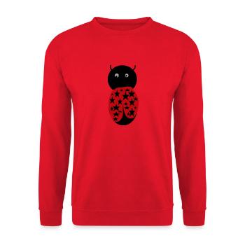 Marienkäfer Bild21 - Unisex Pullover - Rot - Vorne - Alina (178cm) & Michal (187cm)
