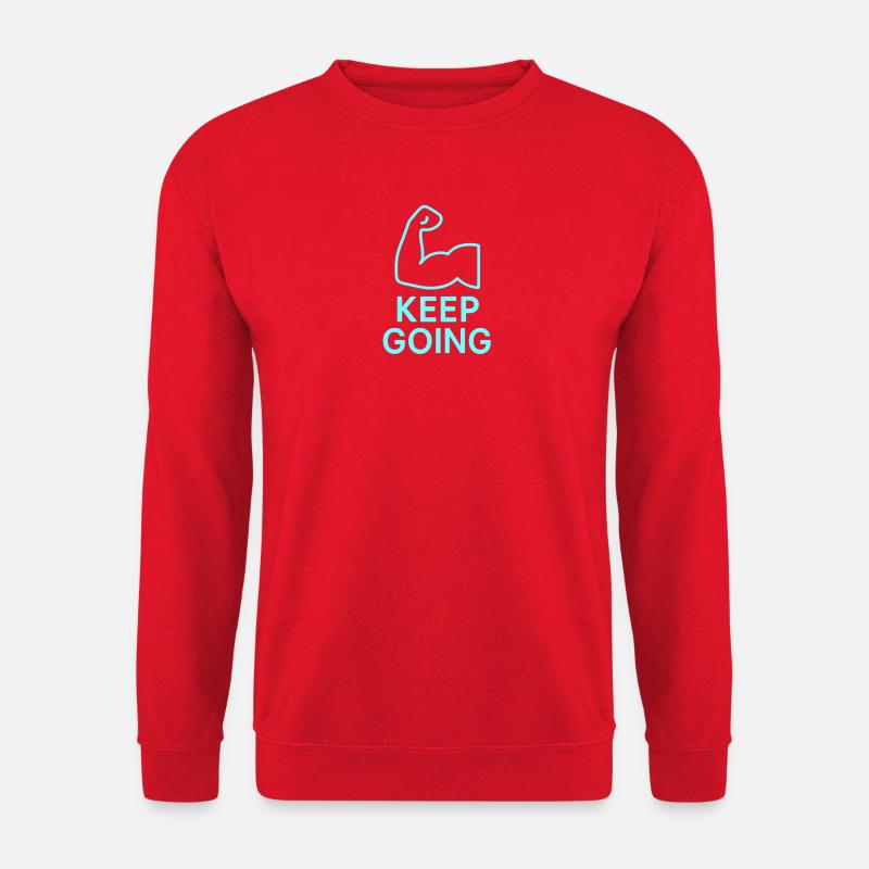 Durchhaltearm Keep Going - Unisex Sweatshirt - red