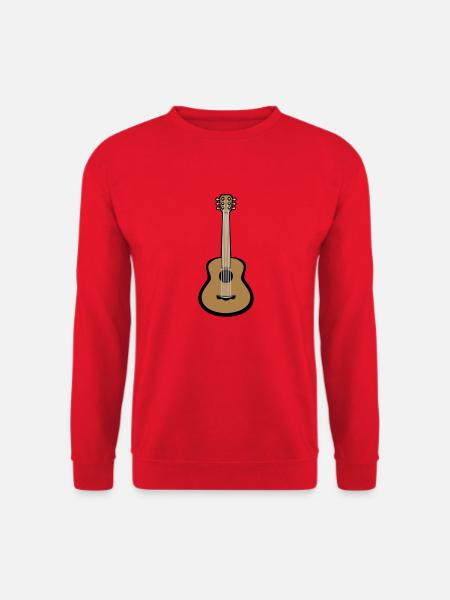 Gitarrist Gitarre spielen Design - Unisex Pullover - Rot