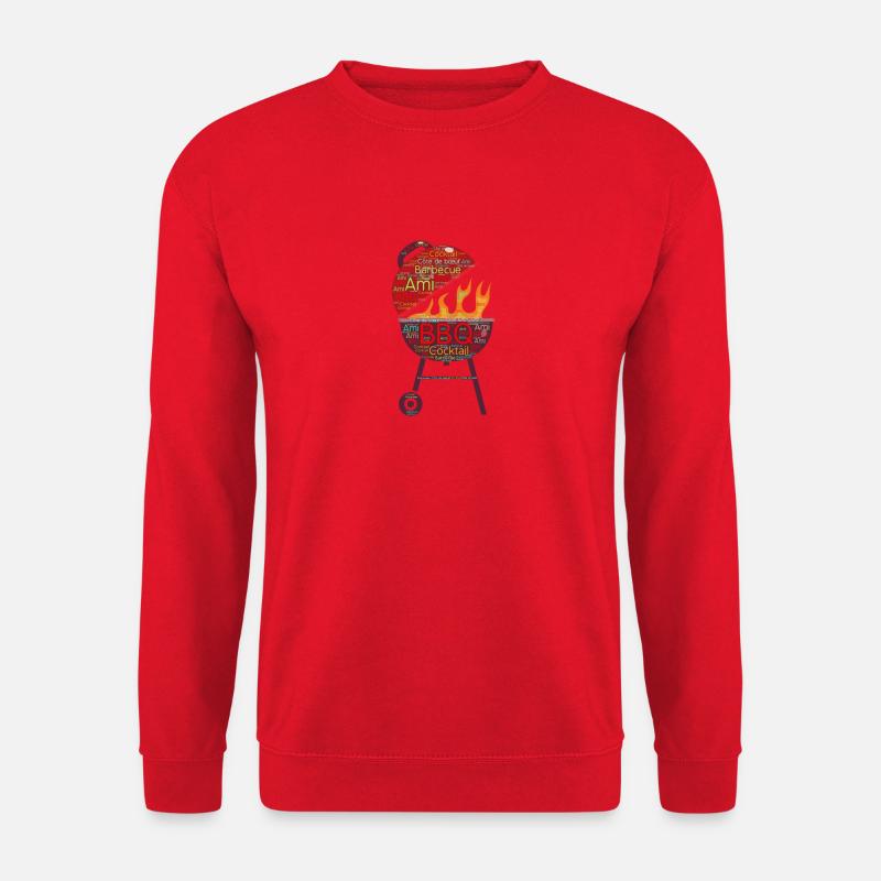 BBQ - Grill - Unisex Pullover - Rot
