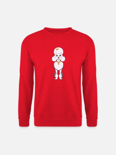 motiv_pudel - Unisex Pullover - Rot