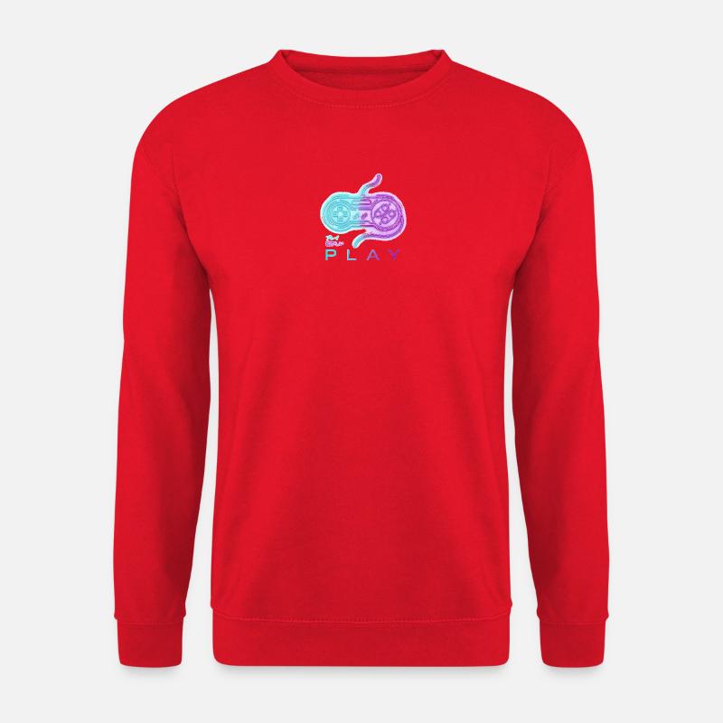 Neon Retro Controller Nostalgie - Unisex Pullover - Rot