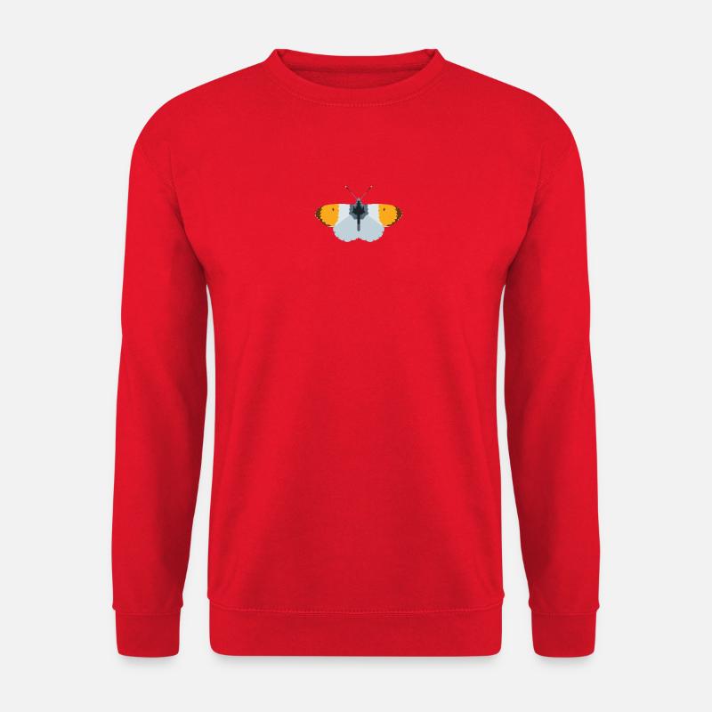 Schmetterlinge: Der Aurorafalter - Unisex Pullover - Rot