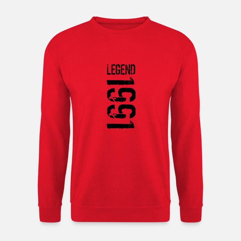 Legend 1991 black - Unisex Pullover - Rot
